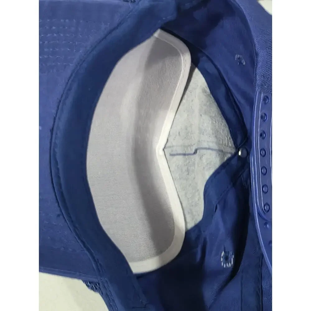 Lot of 4 Blue Blank Snapback Trucker Hats Rope Cap Plain Adjustable Vtg